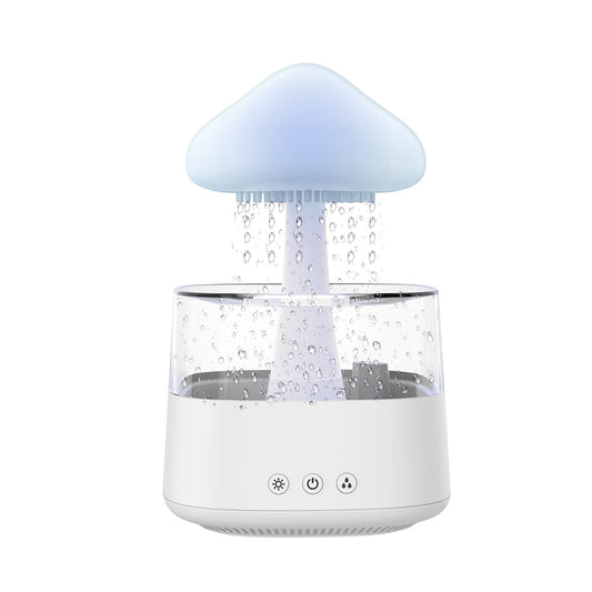 Rain Cloud Aroma Diffuser white with LED night light active